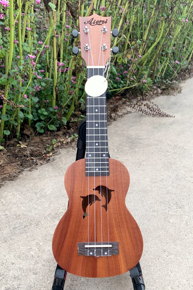 21 inch mahogany dolphin soprano ukulele aiersi ukulele